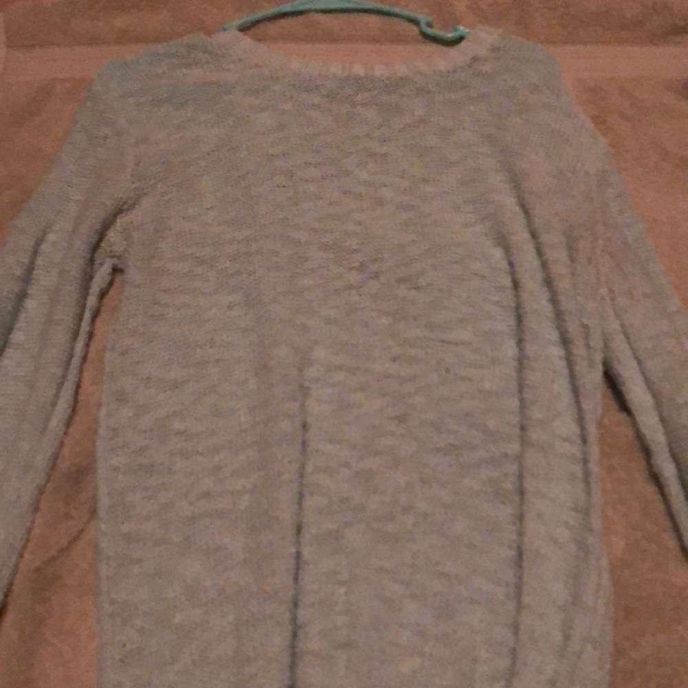 Teal open back sweater size L